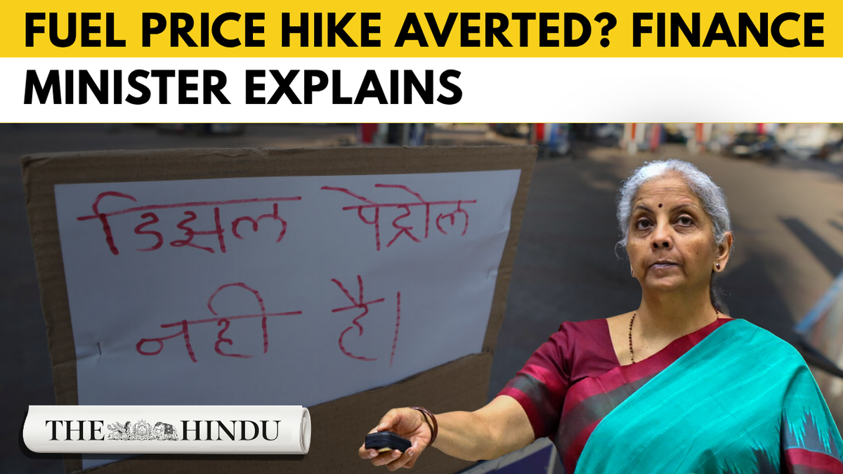 Fuel price hike: Burden will not fall on public, assures Nirmala Sitharaman