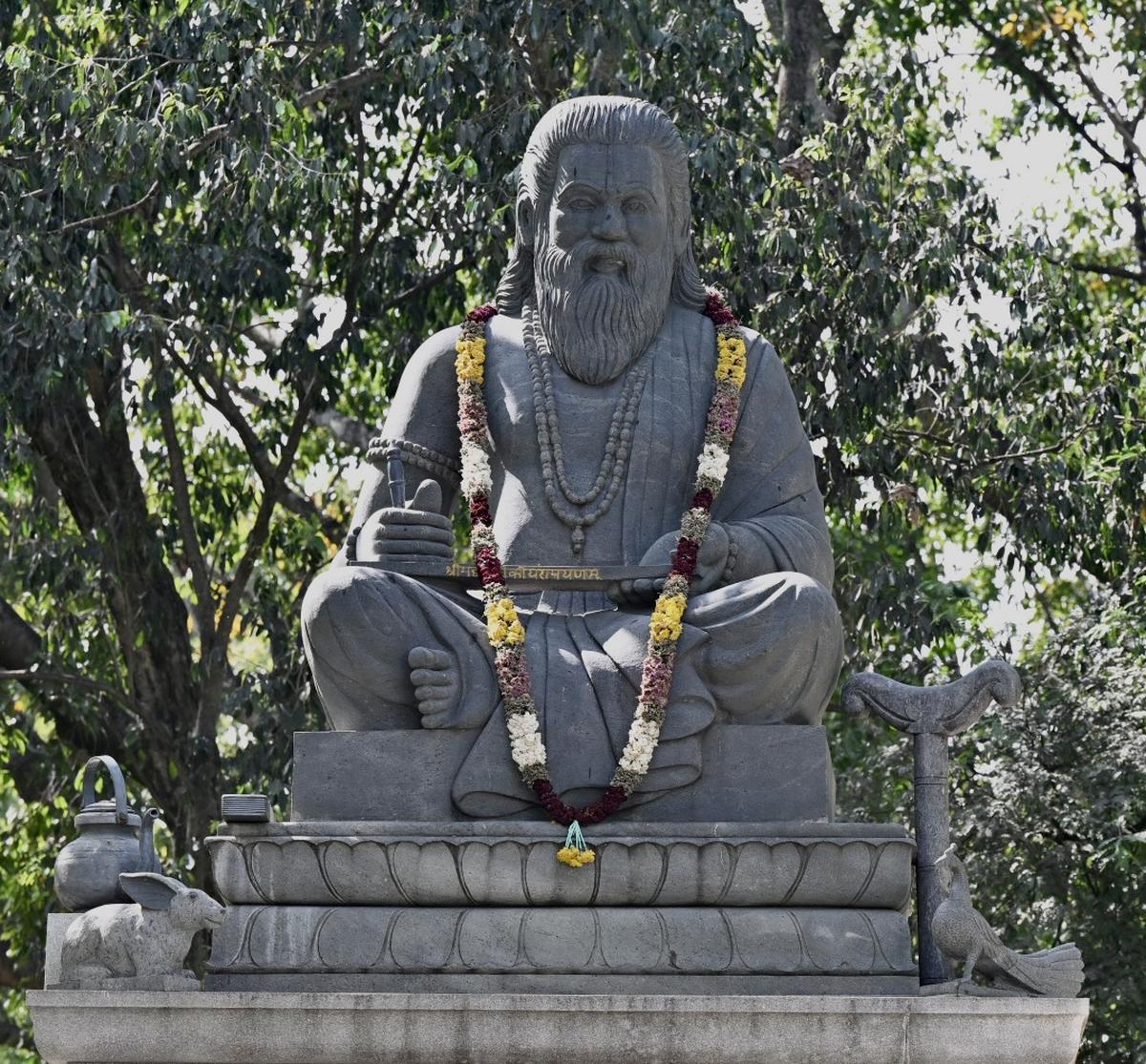 Statue of poet and saint Mahakavi Valmiki.