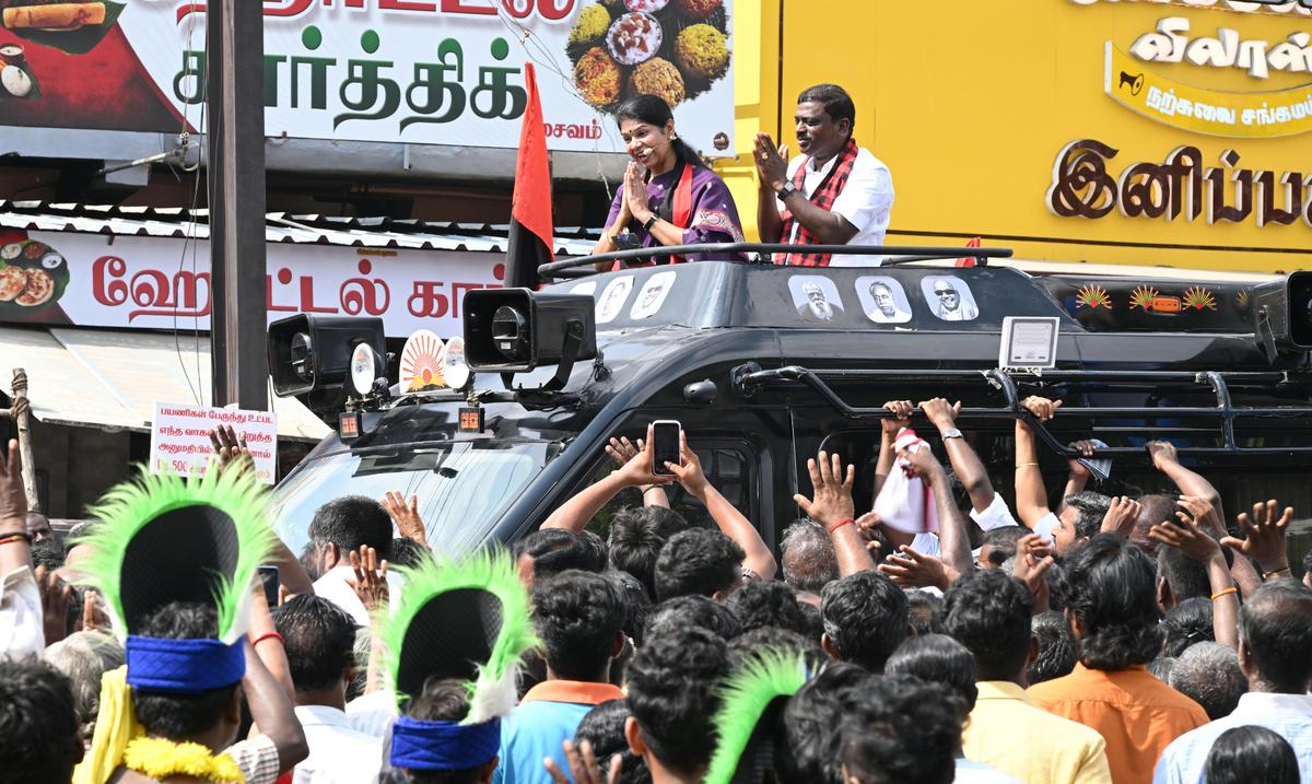 Tamil Nadu a ‘government for women,’ says Kanimozhi; slams BJP over claims on safety