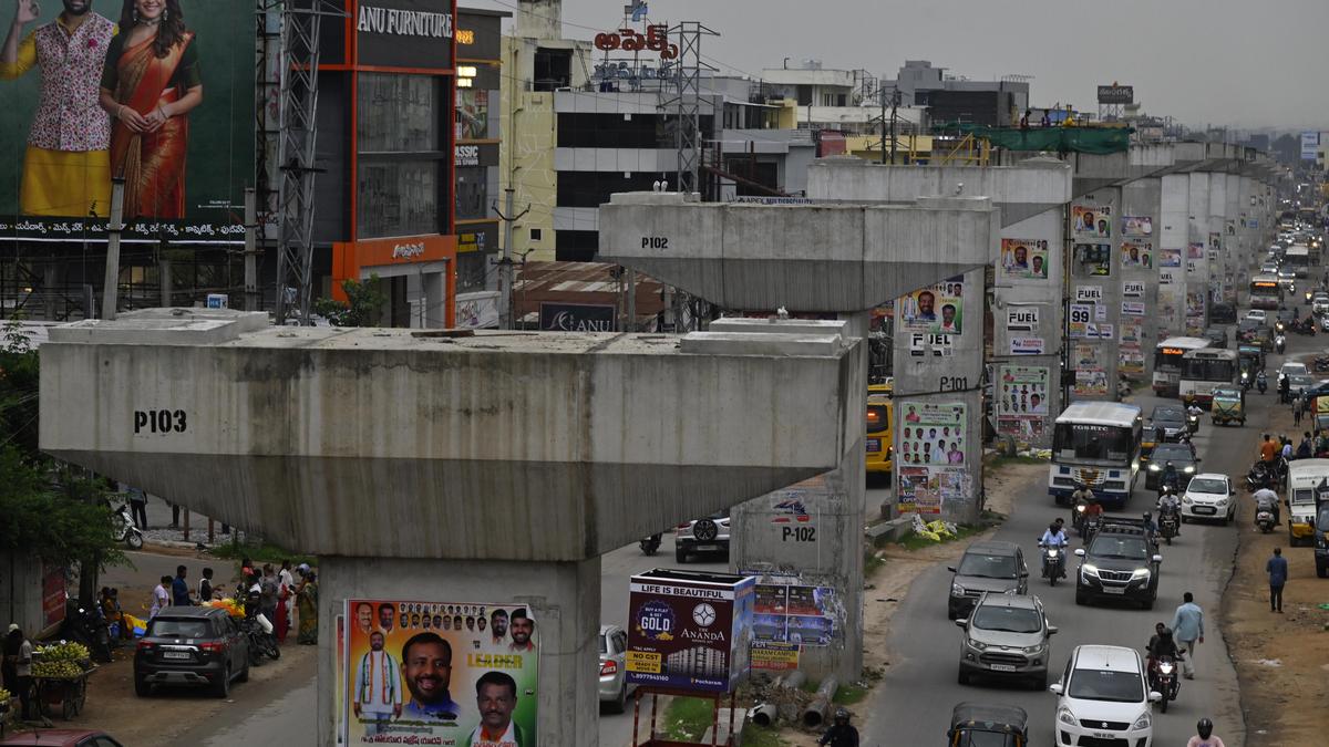 Traffic diversions in place at Uppal crossroads for elevated corridor works