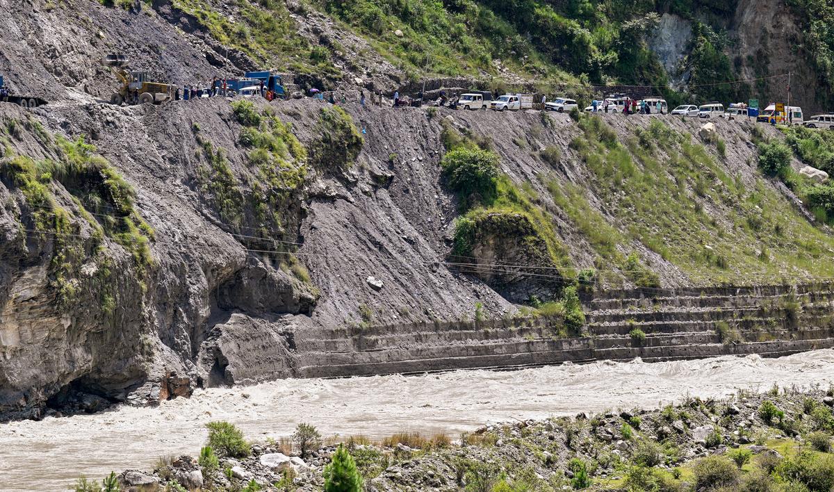 Landslides continued intermittently even a week after the Dharali tragedy on August 5, hampering relief work.