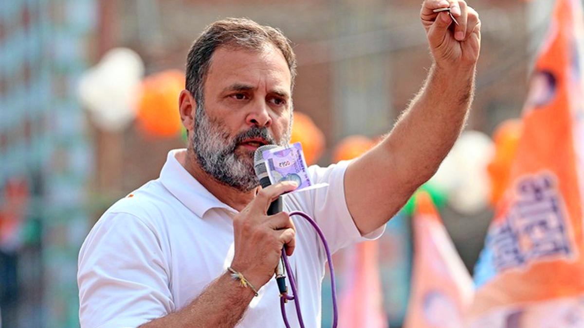 Posters depicting Rahul Gandhi as Lord Krishna pasted in Kanpur