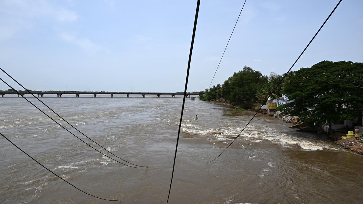 Two HT power transmission towers collapse in the Kollidam