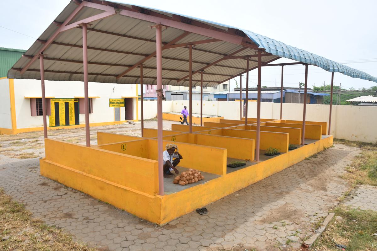  The market at Sunguvar Chatram, near Sriperumpudur, which is deserted on a Tuesday. 