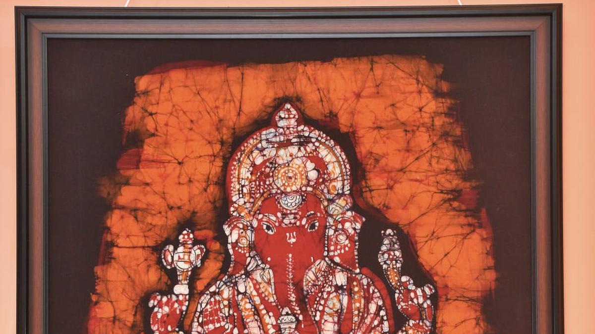 Ganesha with a touch of batik by artist Yasala Prakash