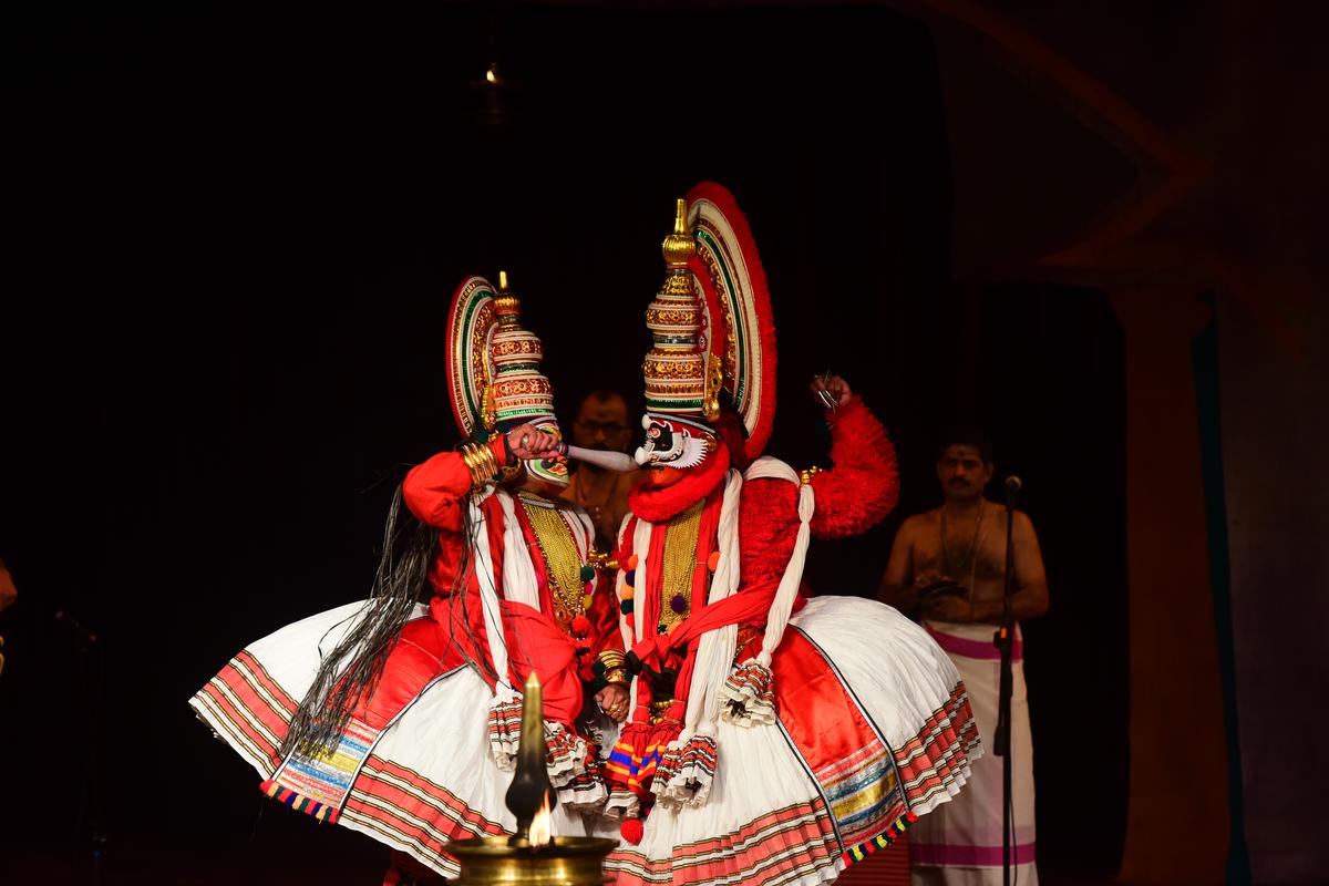 A performance from Bhava Bhavanam: Rasa Sara, as part of Kalakshetra’s Kathakali festival, 2022.