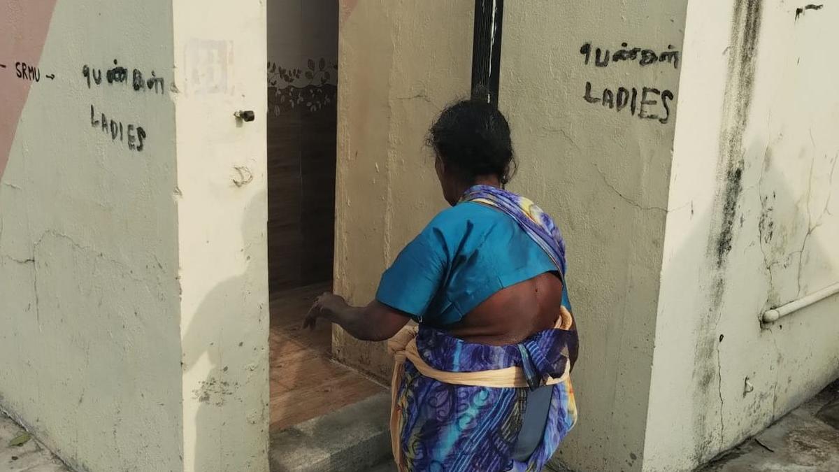 Toilets reopened for public use at Vandalur railway station