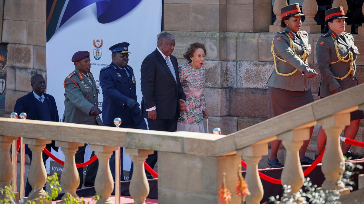 Ramaphosa is sworn in for a second term as South Africa's president with help from coalition parties