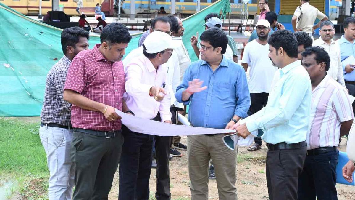 Waltair DRM inspects stations, reviews upgrades under Amrit Bharat scheme