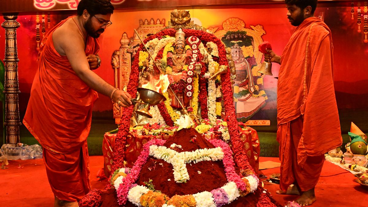 Heavy rush continues on ninth day of Dasara at Indrakeeladri