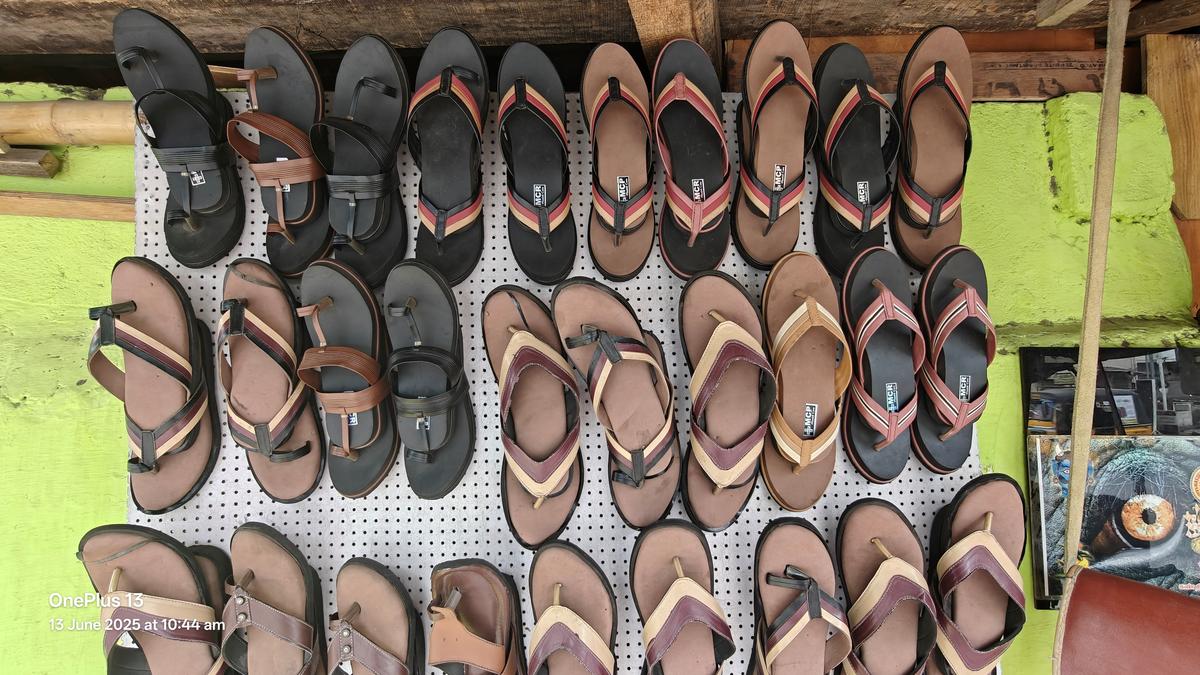 Footwear for sale at Kamarajapuram in Coimbatore