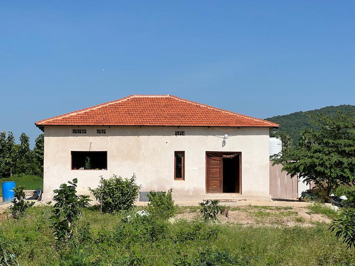 The cement-free studio at the farm