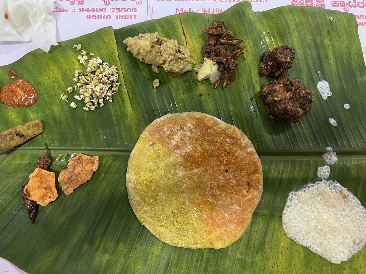 Holiges are popular sweets in a Bengaluru banana leaf feast.