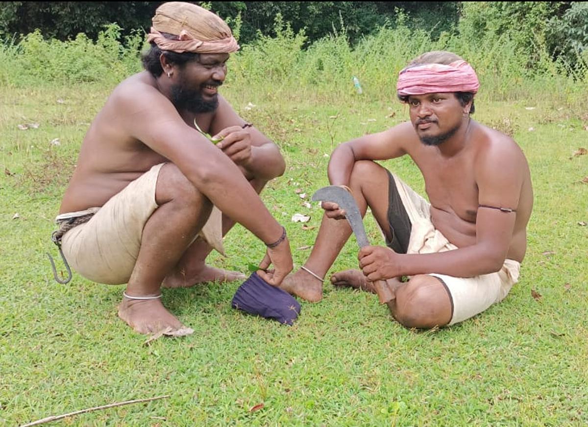 A still from Tulu film Koramma. A still from Tulu film Koramma.