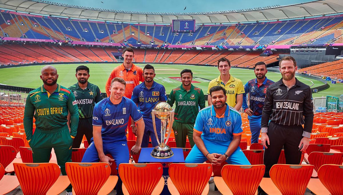 The captains of the ICC World Cup 2023