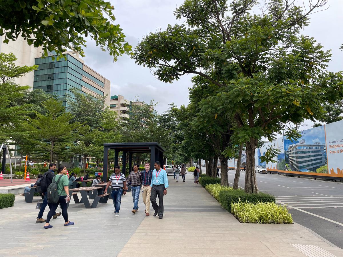 The Manyata Tech Park in Bengaluru. The Manyata Tech Park in Bengaluru.