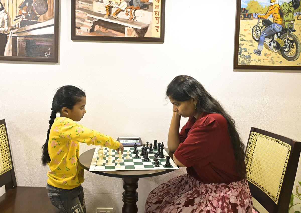 The chess session at Bagh Beans Coffee and Art witnessed participants in different age groups
