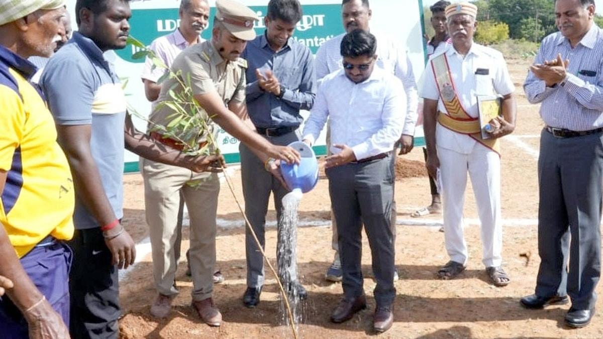Planting of 21,000 saplings under Tamil Nadu Green Mission begins in Sivakasi
