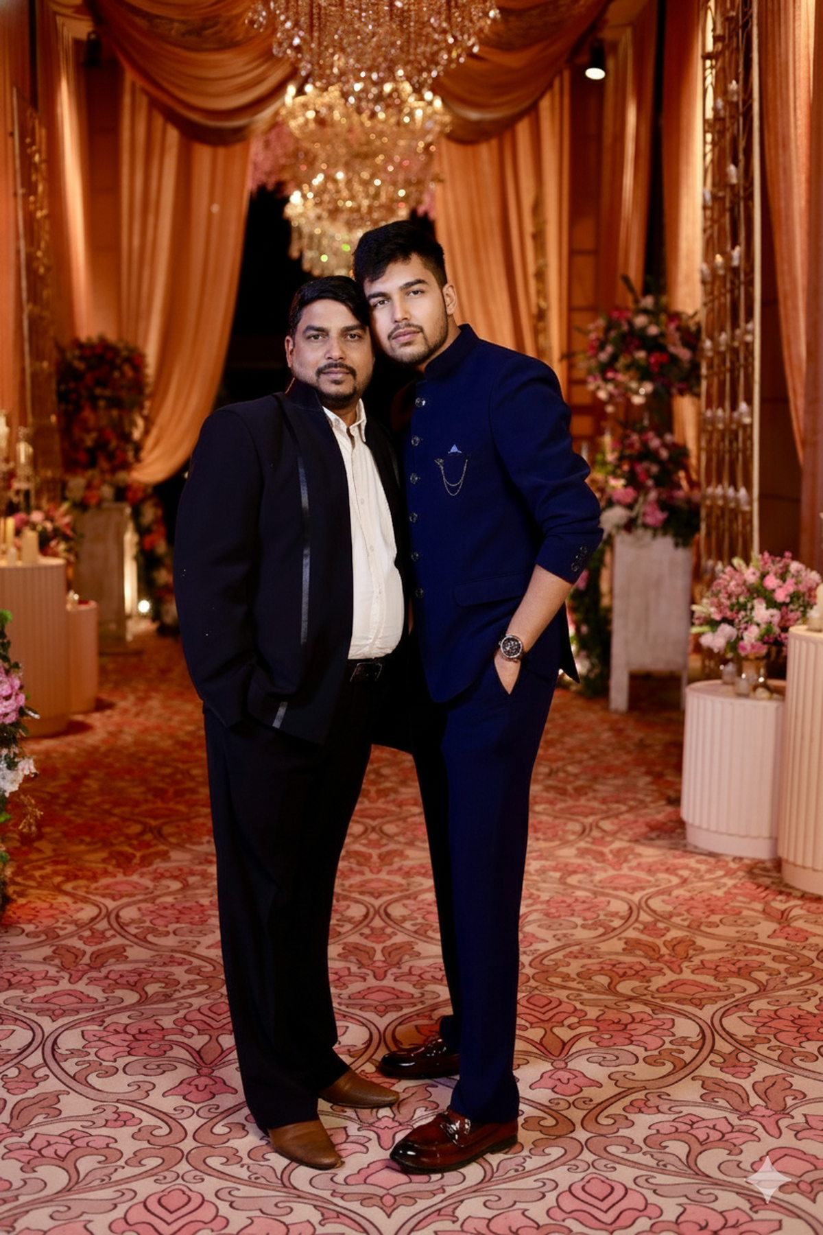 Moulik Goyal and his father Moulik Goyal and his father