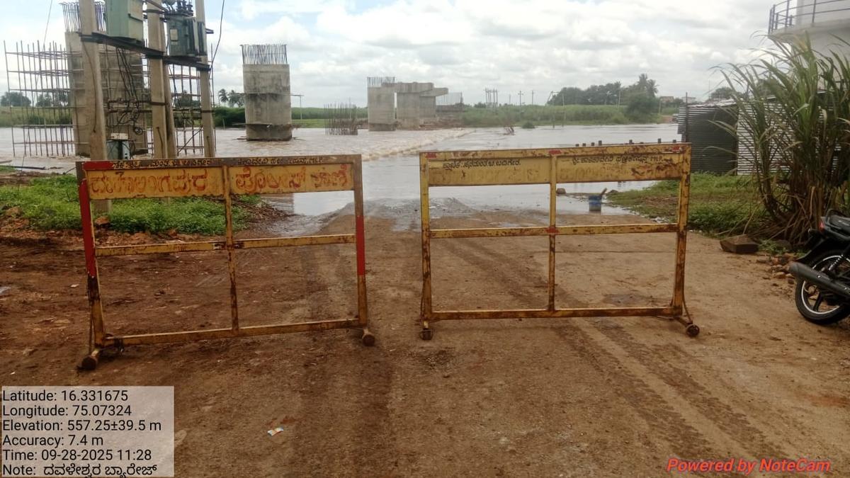 Rainfall subsides but water-levels high in Krishna, tributaries in North Karnataka