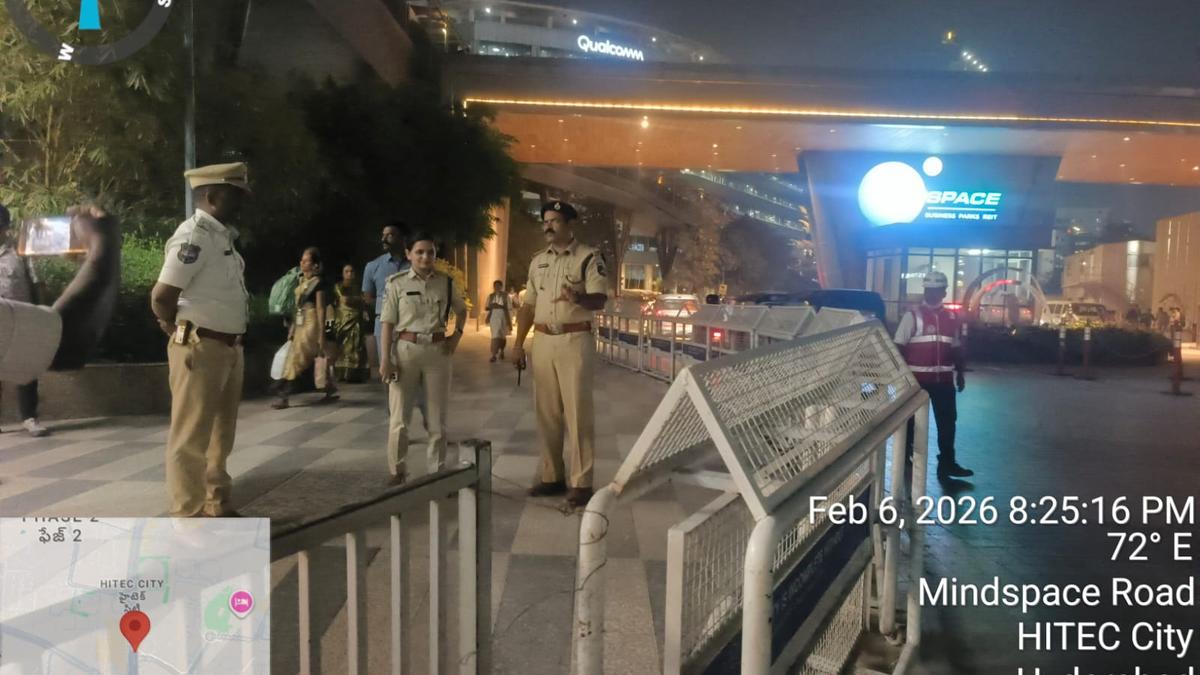 New barricades installed under Raidurg Metro to regulate pedestrian crossings