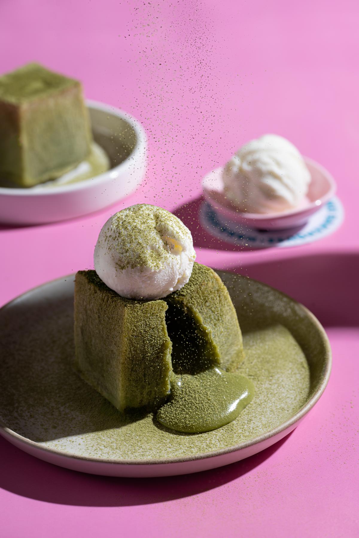 The matcha dessert from the bakehouse