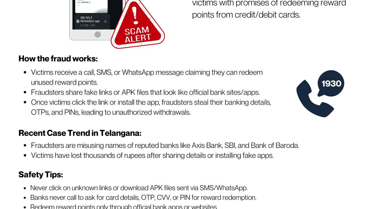 TGCSB warns people over fake bank reward points scam through apk files