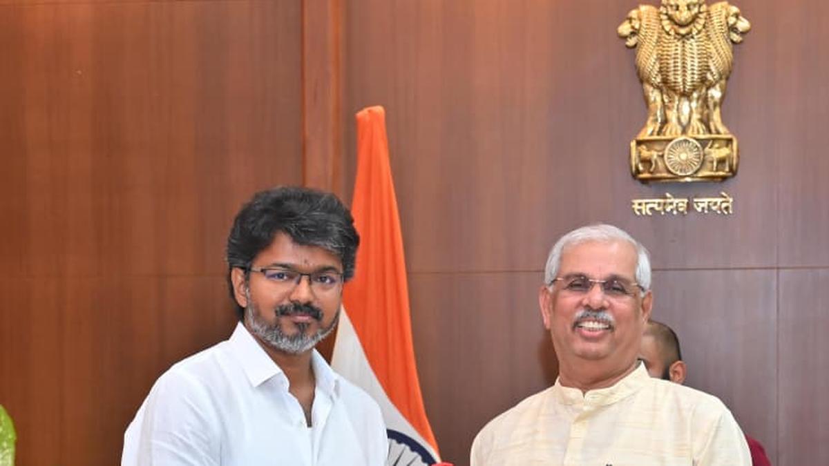 Vijay meets Tamil Nadu Governor; TVK-led coalition stakes claim to form government