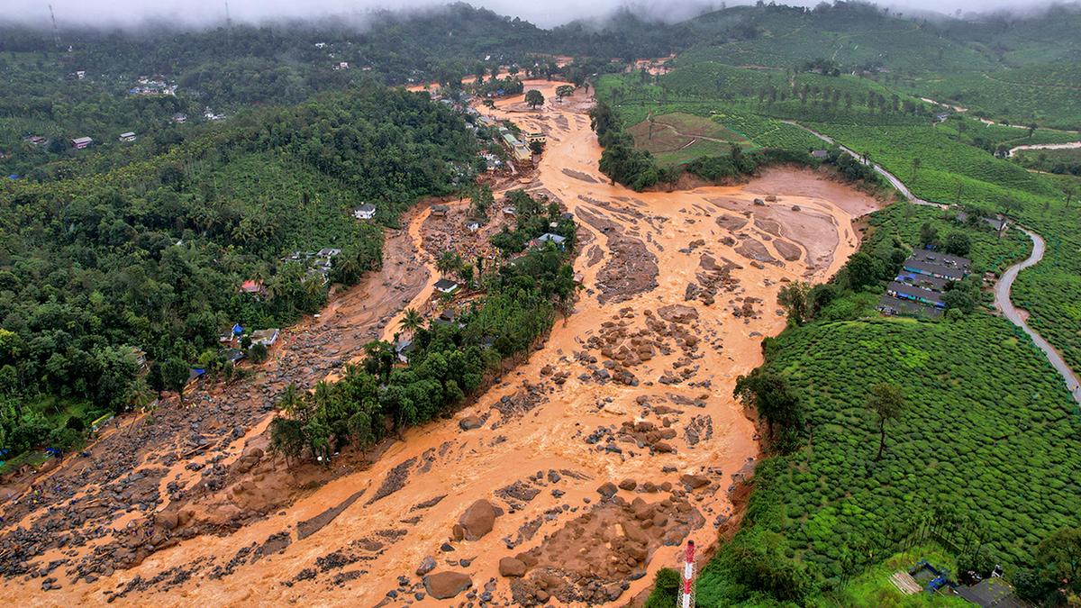 ISRO Unveils Satellite Images of Kerala Landslide in Wayanad District