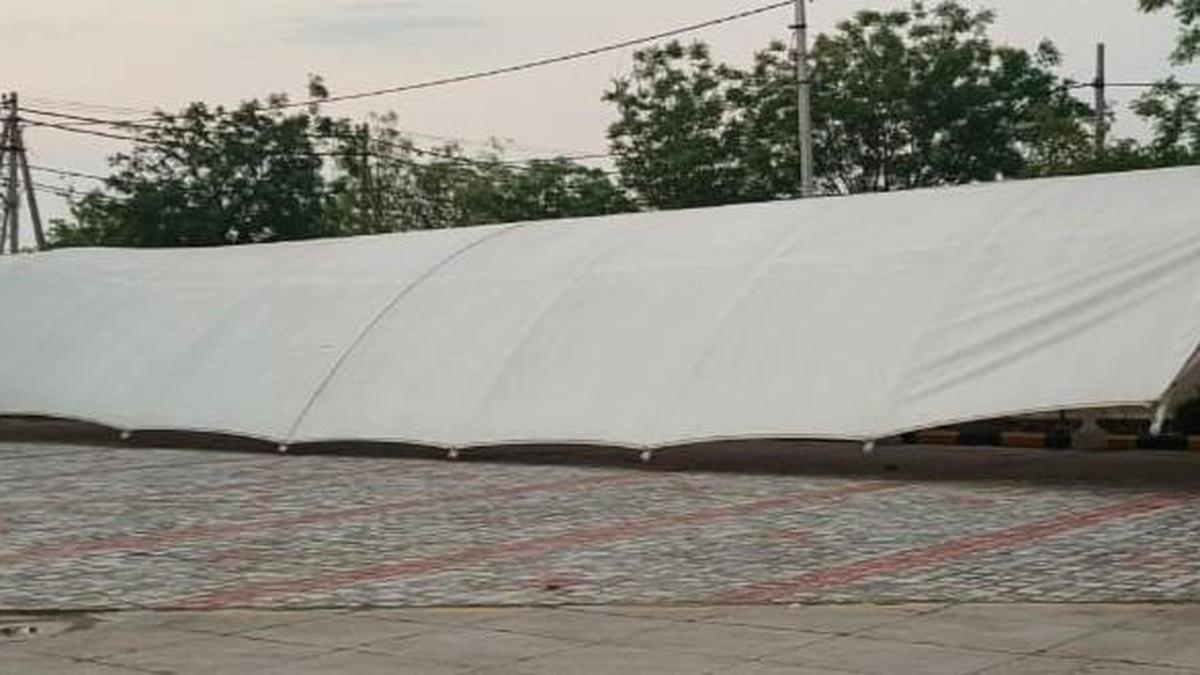 Parking shed collapse at Prabuddha Academy raises safety concerns