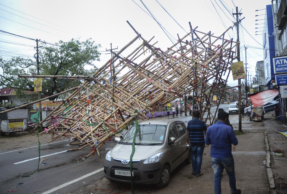 Alert sounded in Tripura in wake of cyclone Sitrang