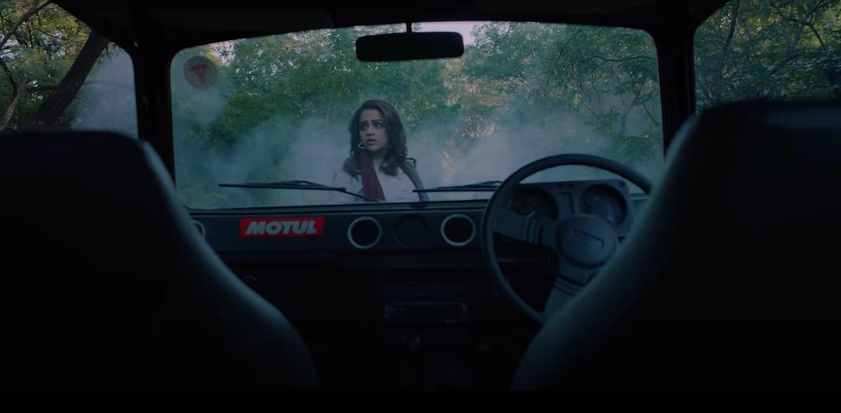 Bhavana in a scene from “Hunt”