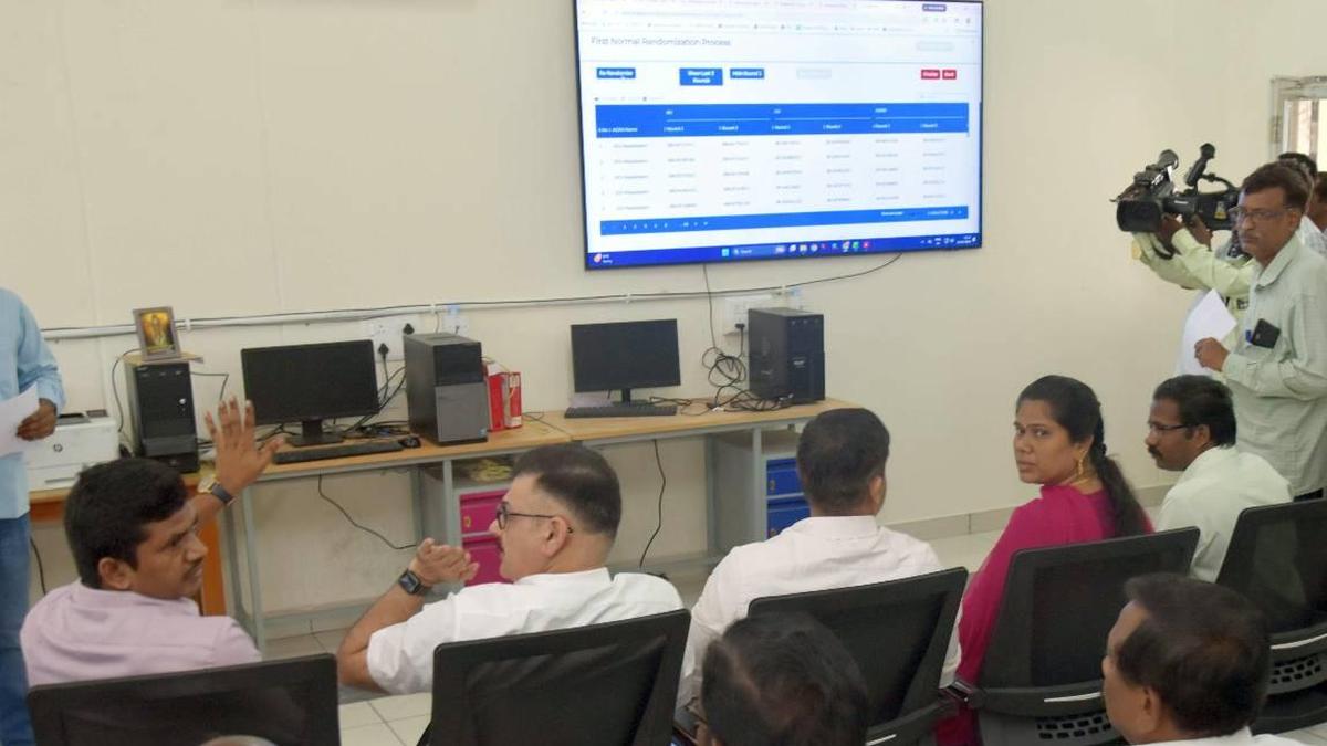 First randomisation of EVMs, VVPATs to be used in seven Assembly constituencies of Virudhunagar district carried out