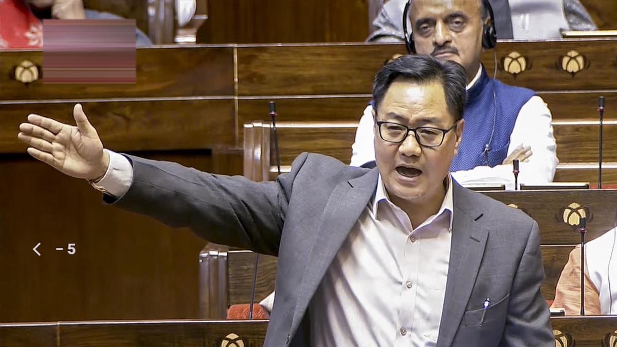 Opposition cannot dictate the timeline for SIR debate: Kiren Rijiju