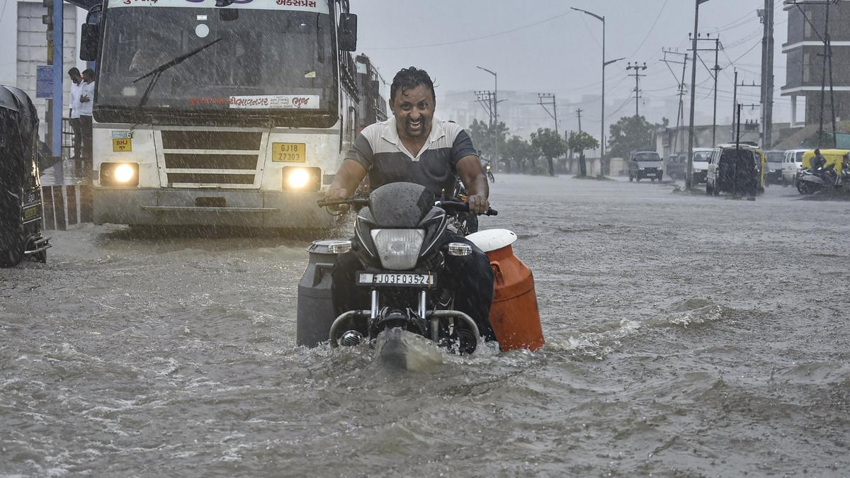 Heavy Rain Batters Gujarat - The Hindu