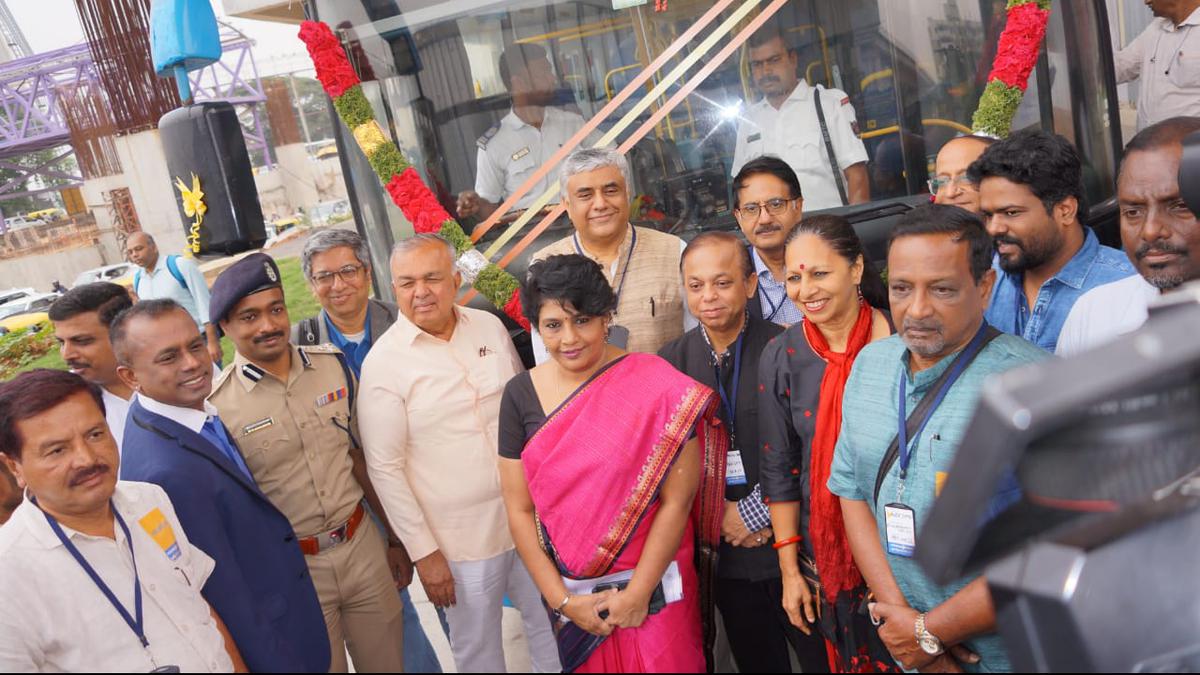 New BMTC feeder bus services connects Outer Ring Road to K.R. Pura metro station in Bengaluru