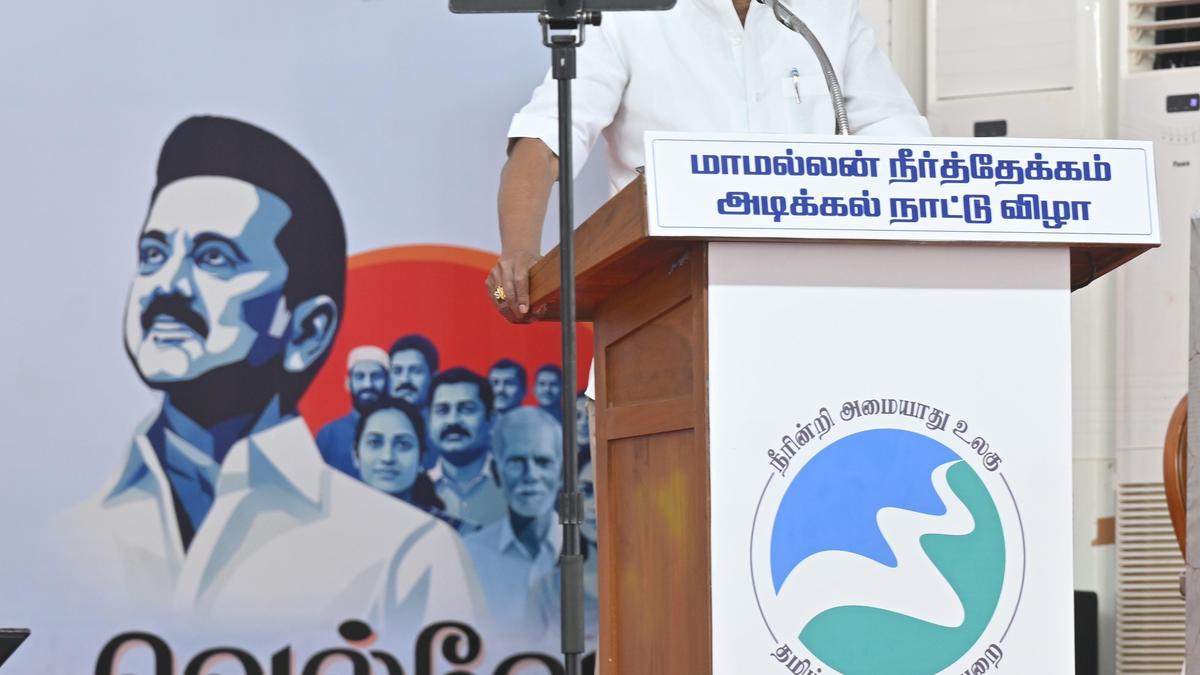 CM Stalin lays foundation stone for Mamallan reservoir, proposed as Chennai&rsquo;s sixth drinking water source