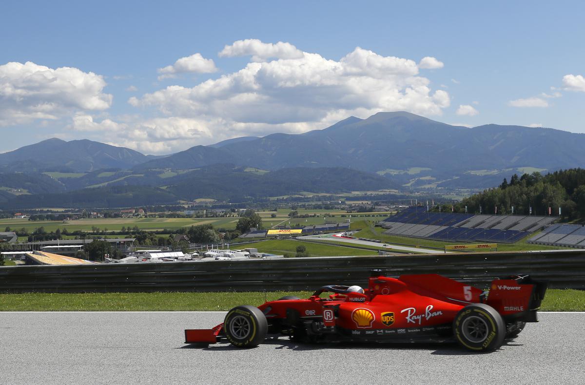 Former Ferrari driver Sebastian Vettel of Germany steers his car during the 2023 Austrian Formula One Grand Prix at the Red Bull Ring racetrack in Spielberg, Austria. On Saturday, July 1, 2023, Red Bull will be set for a homecoming party as they celebrate 100 wins in Formula One with a sellout crowd at the first Austrian Grand Prix since the death last October of the team’s billionaire owner Dietrich Mateschitz. Image for representational purposes only.