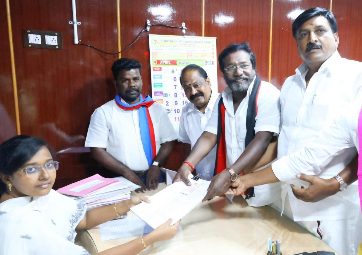 Incumbent MLAs of Karaikudi, Tiruppattur, Manamadurai constituencies file nomination in Sivaganga