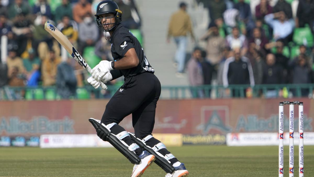 New Zealand’s Rachin Ravindra suffers sickening head injury in Pakistan ODI