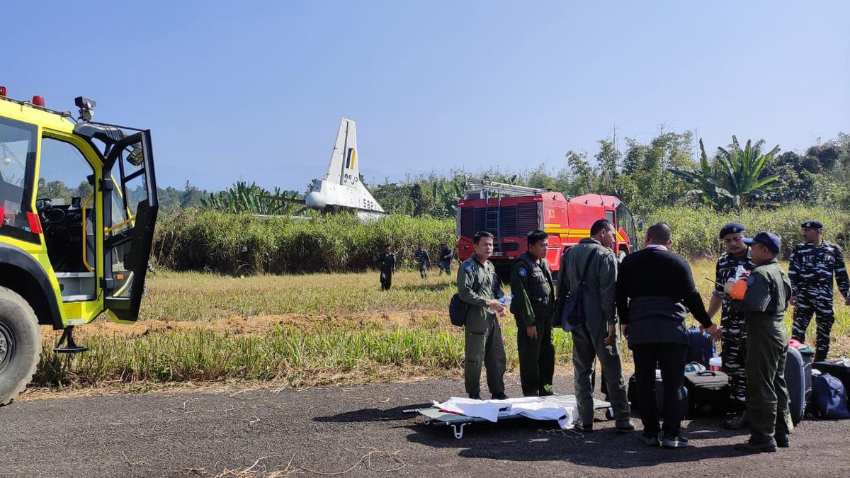 Myanmar plane for repatriation of soldiers overshoots runway, crashes at Mizoram airport; three injured