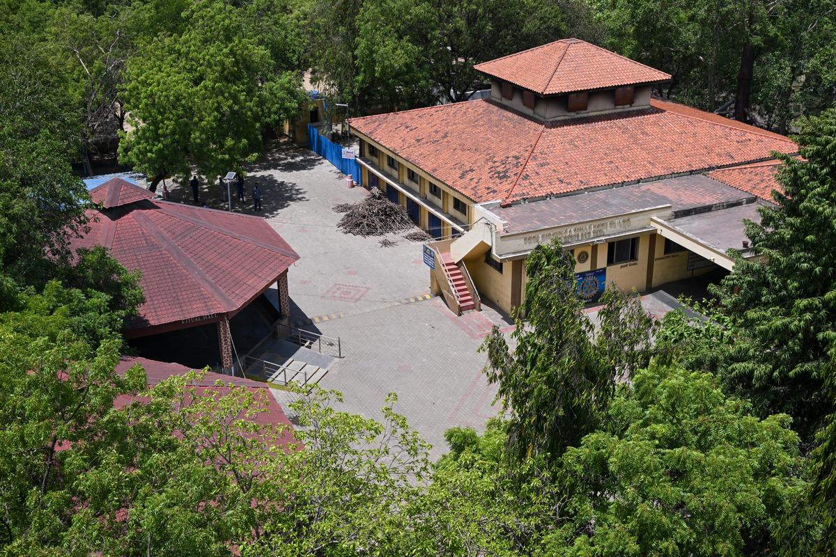 A view of Anjali, the gasifier crematorium run by Rotary Club of Madurai Mid Town, at Keeraithurai in Madurai. 