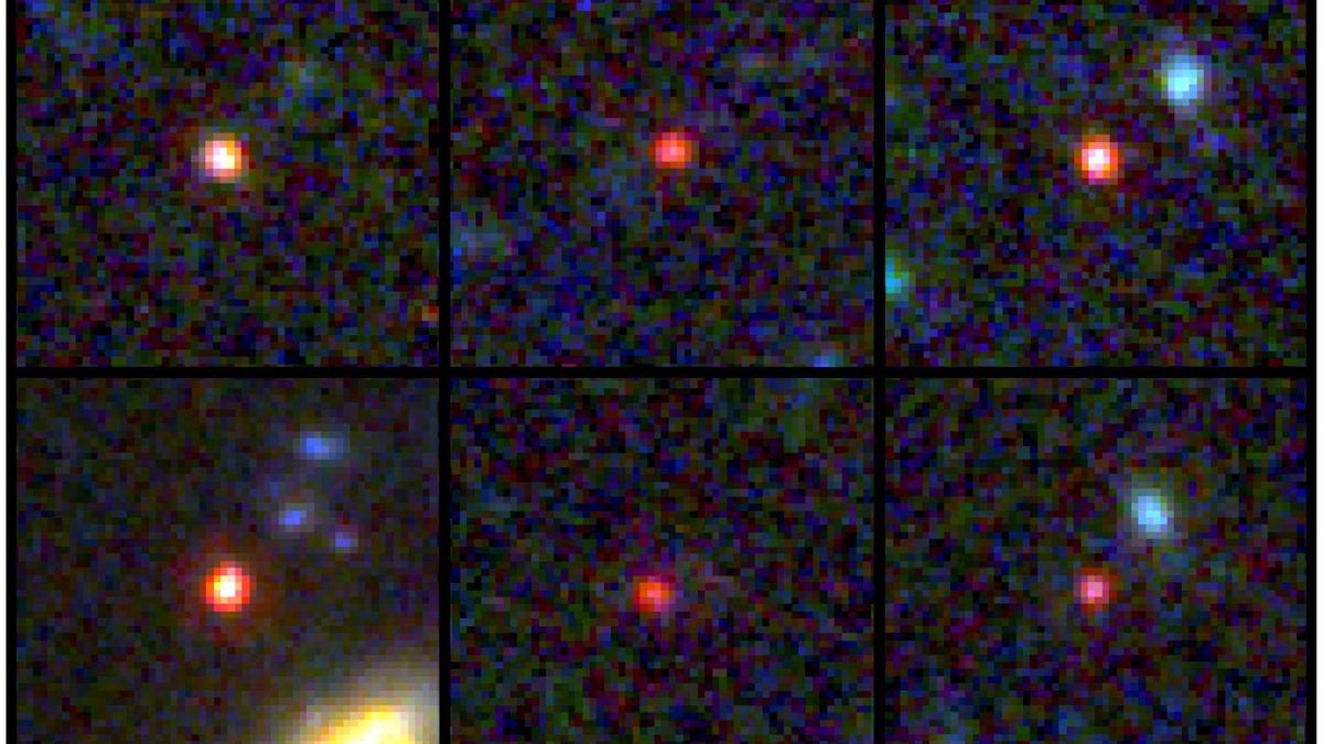 Space telescope uncovers massive galaxies near cosmic dawn