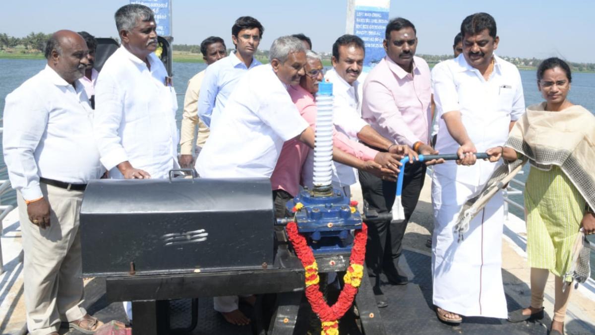 Kelavarapalli Dam’s sluice gates opened for irrigation