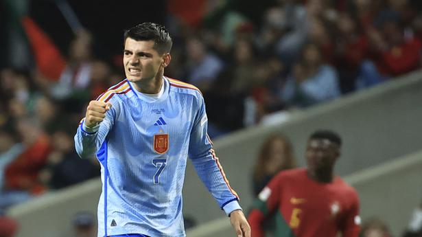 Morata scores as Spain stuns Portugal 1-0 to clinch spot in Nations League finals