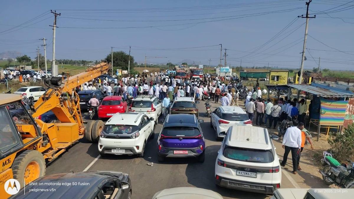 Farmers stage protest demanding action against irregularities in housing scheme