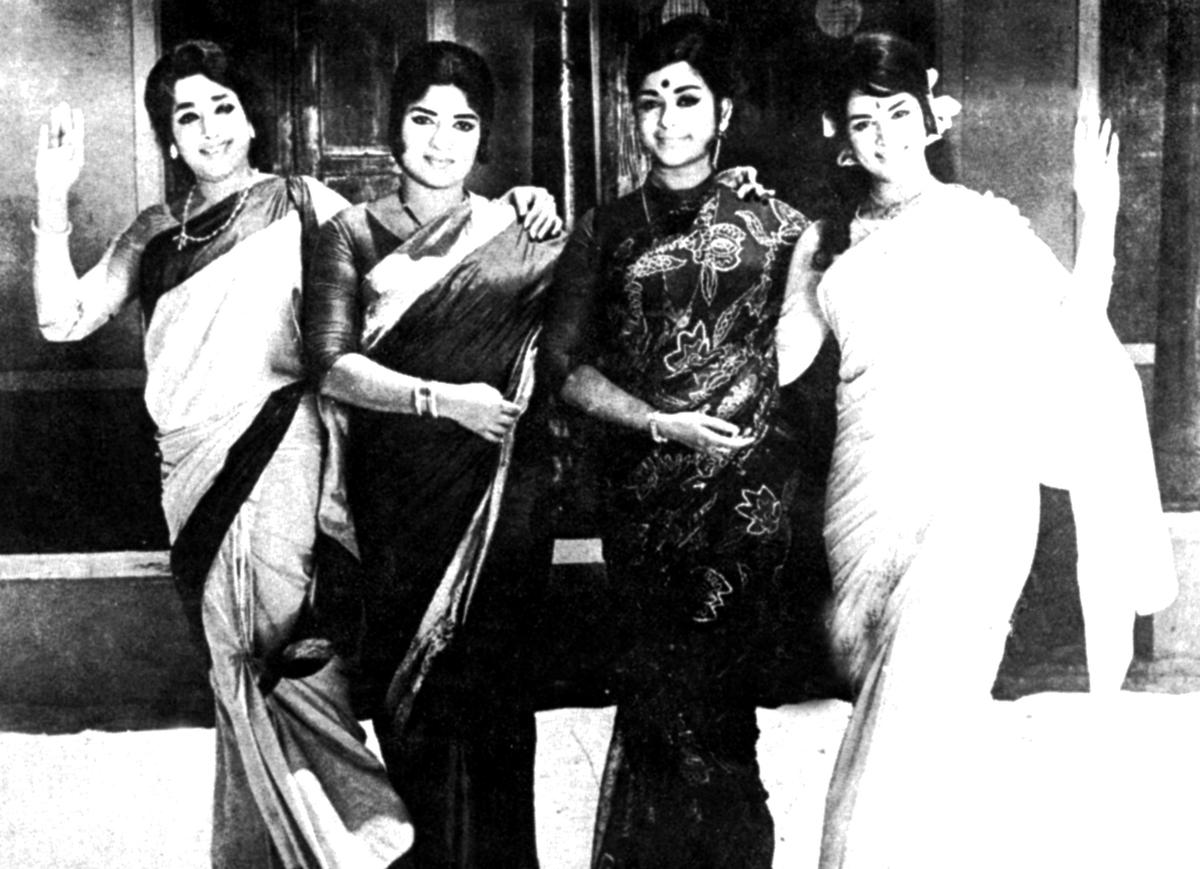 Jamuna, Devika, B Saroja Devi and Vijaya Nirmala