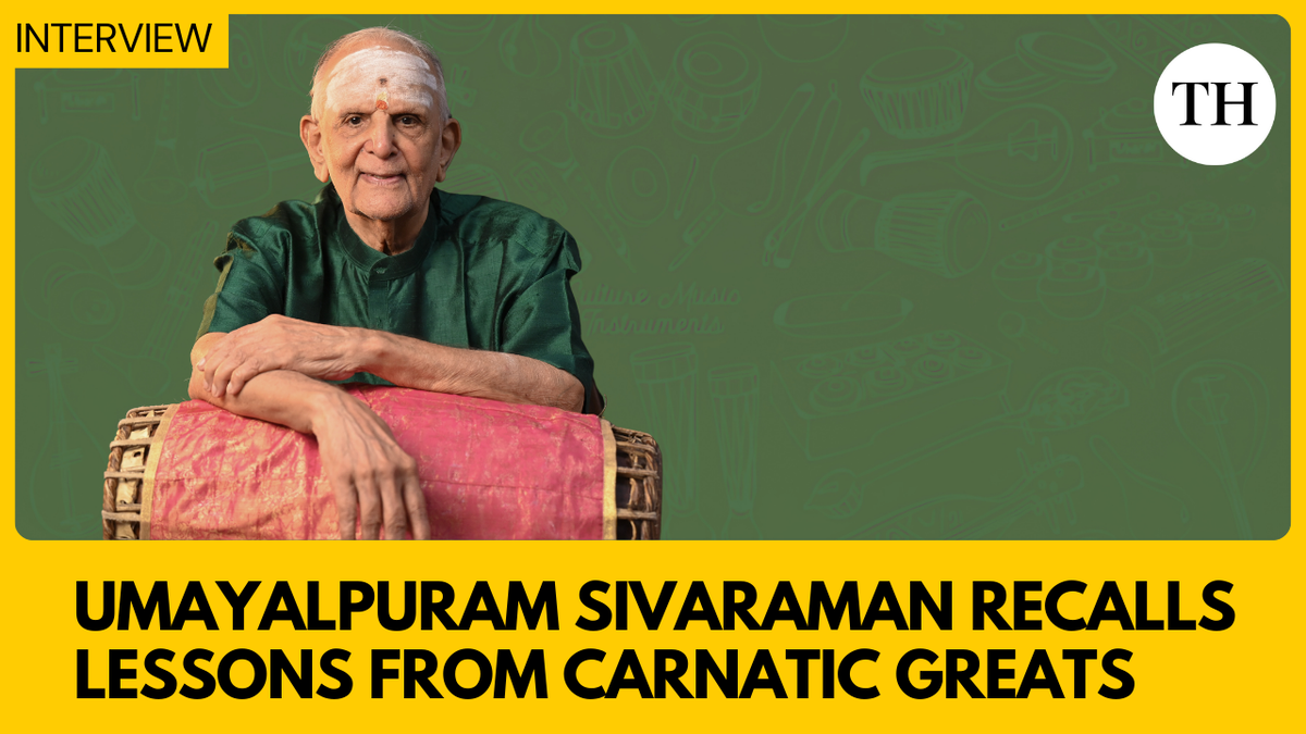 Watch: Umayalpuram explains how to play for the stalwarts of Carnatic music - The Hindu