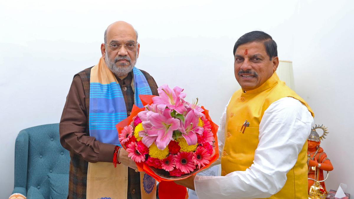 MP CM meets Amit Shah amid delay in portfolio allocation; Congress claims govt being run from Delhi