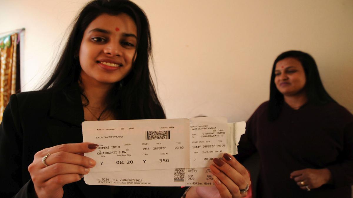 Evacuated from Ukraine, Indian student holds boarding pass as token of memory